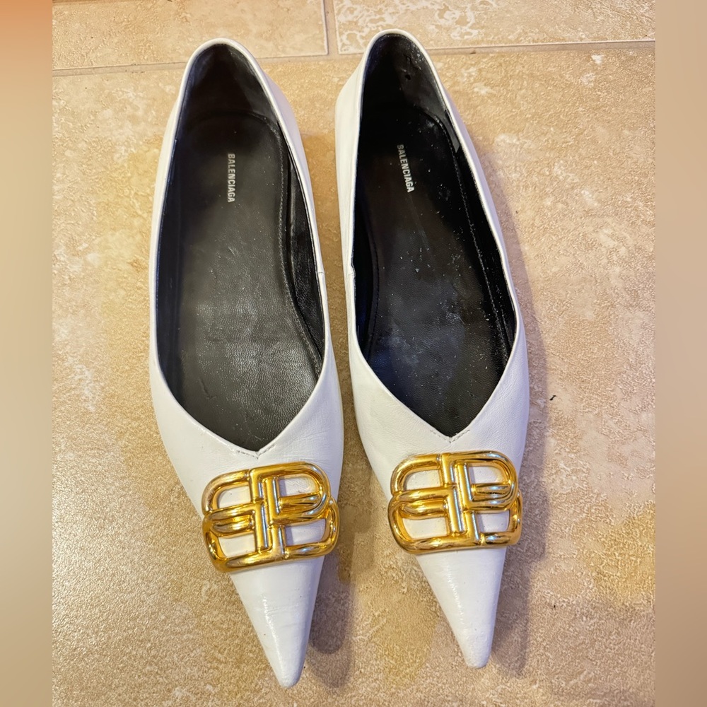 Balenciaga BB Ballerina white size38 us 8